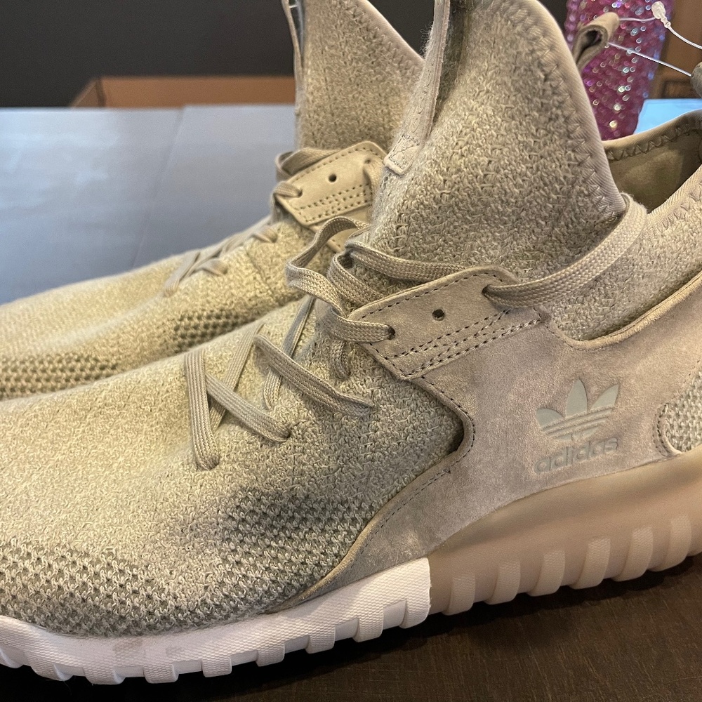 Adidas Tubular X Primeknit Sesame Men’s Shoe